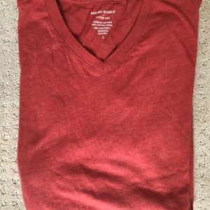 Banana Republic mens tee sz L orange